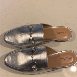 Merona Silver Mules